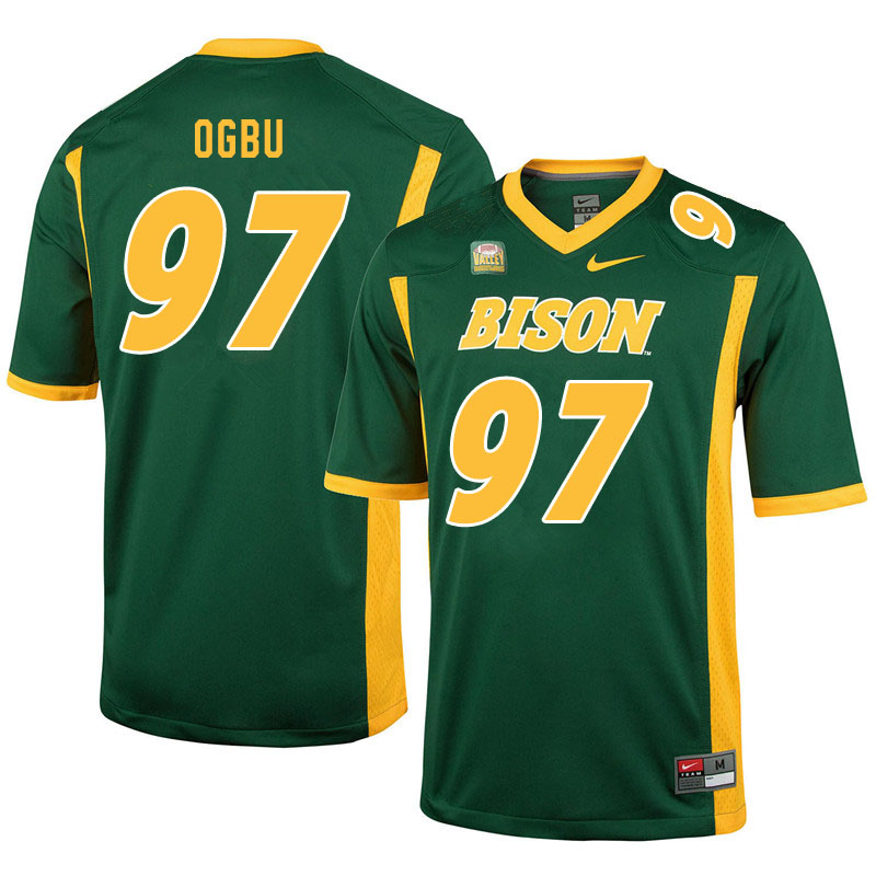 Men #97 Bartholomew Ogbu North Dakota State Bison College Football Jerseys Sale-Green